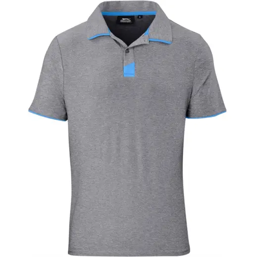 Mens Cypress Golf Shirt Grey Front